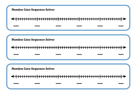 Sequences Blank Number Line Visual Learning Aid Teaching Resources