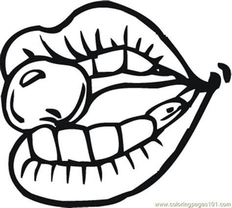 Mouth Coloring Coloring Pages