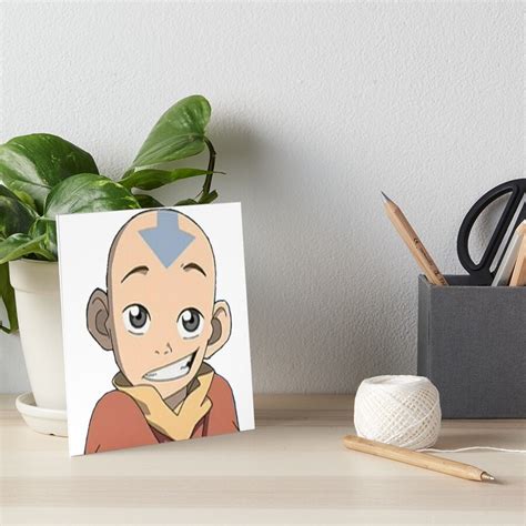 Avatar Aang Art Board Print For Sale By Nbagniefski Redbubble