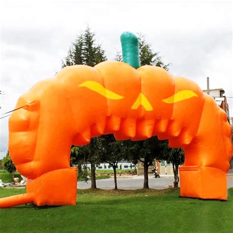 Outdoor Inflatable Halloween Pumpkin Arch Inflatable Entrance Arch
