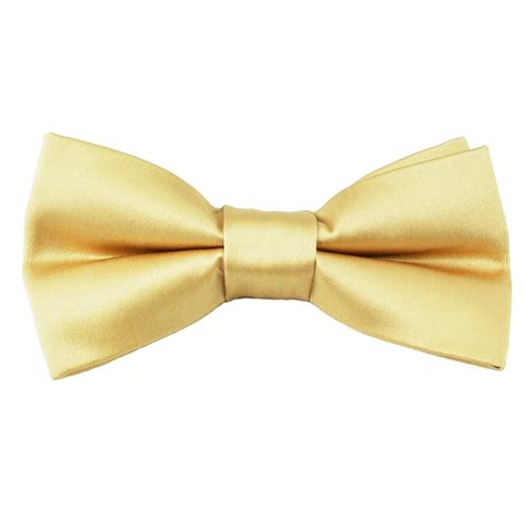 Plain Caramel Gold Men S Bow Tie From Ties Planet UK