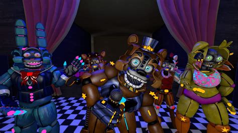 Advanced Animatronics Stage Pose I Was Bored Five Nights At Freddys