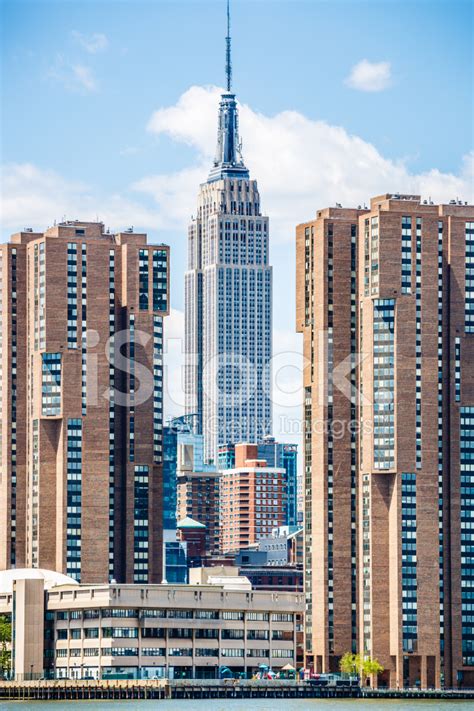 Empire State Building Midtown Manhattan New York City Usa Stock