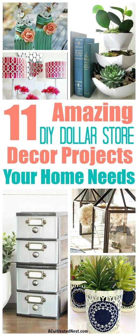 Here you'll find cute ideas include with videos that relevant with our topic. 11 DIY Dollar Store Home Decorating Projects- A Cultivated ...