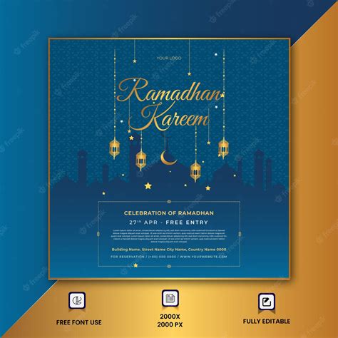 Premium Vector Realistic Ramadan Banner Illustration Vector