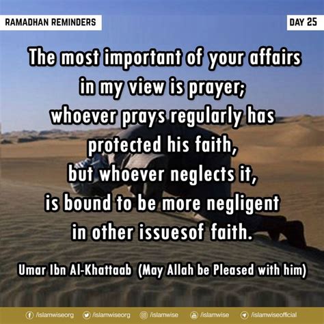 Reminder Ramadan Prayers