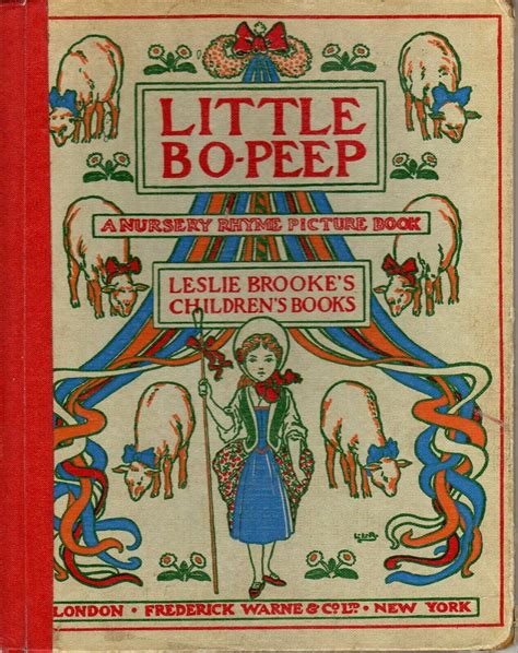 1950 Little Bo Peep A Nursery Rhyme Picture Book Leslie Brooke