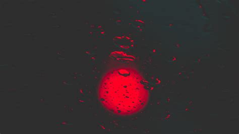 3840x2160 Red Lights Bokeh Circle Reflection Dark Background 5k 4k Hd
