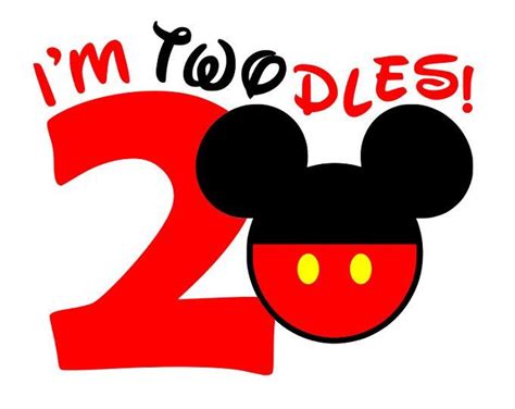 Mickey Mouse 2nd Birthday Svg Birthdayza
