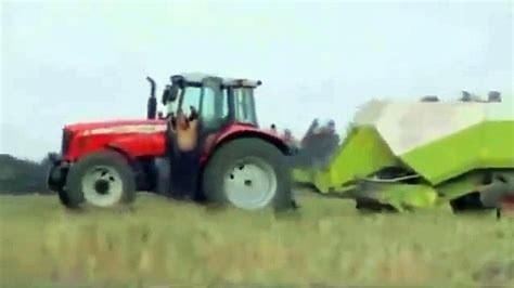 Naked Man Jumps Into The Combine Harvester B Wqewe Video Dailymotion