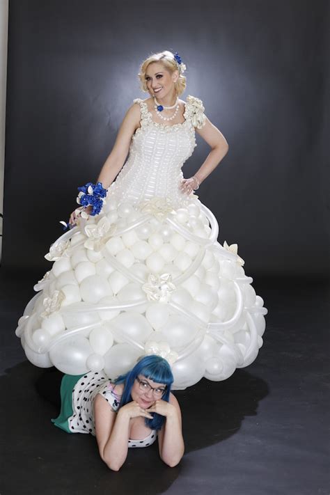 Wedding Balloon Dress Tawney Bubbles Las Vegas Balloon Artist