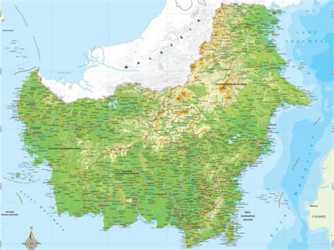 Peta Kalimantan Kekayaan Alam Kebudayaan Demografis
