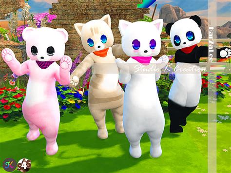 Skc Bear And Cat Costume At Studio K Creation Sims 4 Updates
