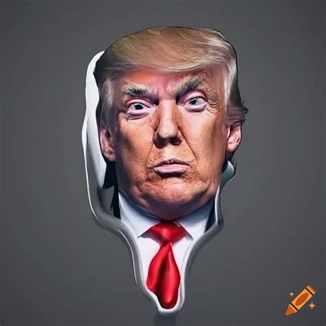 Artistic Representation Of Donald Trump Melting On Craiyon
