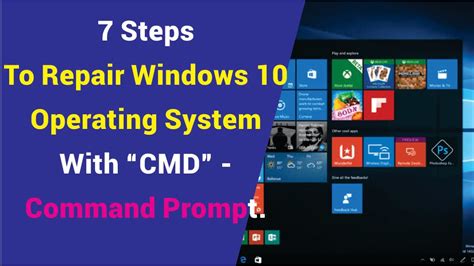 How To Repair Windows 10 Using Command Prompt Cmd Youtube