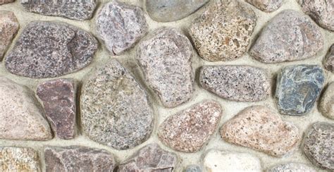 Granite Cobbles Fieldstone Veneer Masonry Full And Thin Stone Veneer