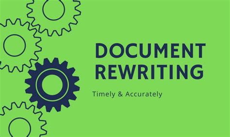 Document Rewriting Service Apex Writings