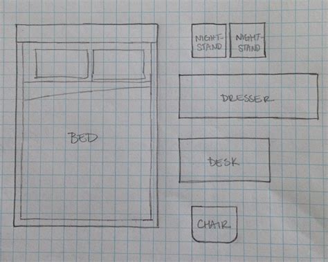 How to draw a bedroom from the book, sketching masterclass. Decorating With Kids: Furniture Layout