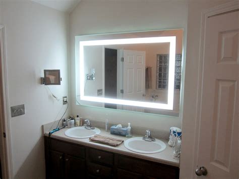Front Lighted Led Bathroom Vanity Mirror 60 X 40 Rectangular Diy Vanity Mirror Bathroom