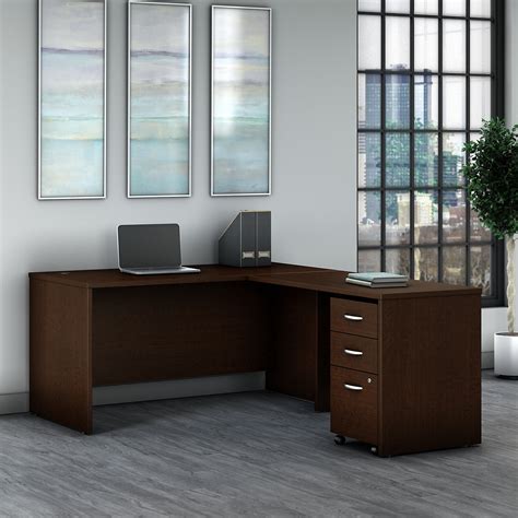 Bush Business Furniture Series C 60w L Shaped Desk With 3 Dr