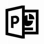 Powerpoint Icon Microsoft Ms Point Power Logos