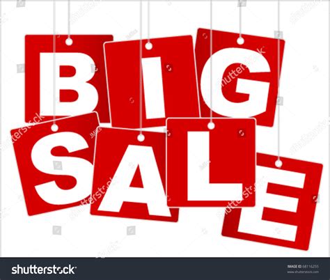 Big Sale Sign Stock Vector 68116255 - Shutterstock
