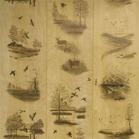 Wood Panels Natures Woods Deer And Duck Paneling