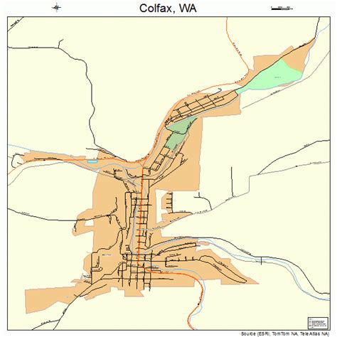 Colfax Washington Street Map 5313785