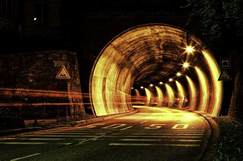 Tunnel Night Road Wallpaper 61083 4165x2776px On