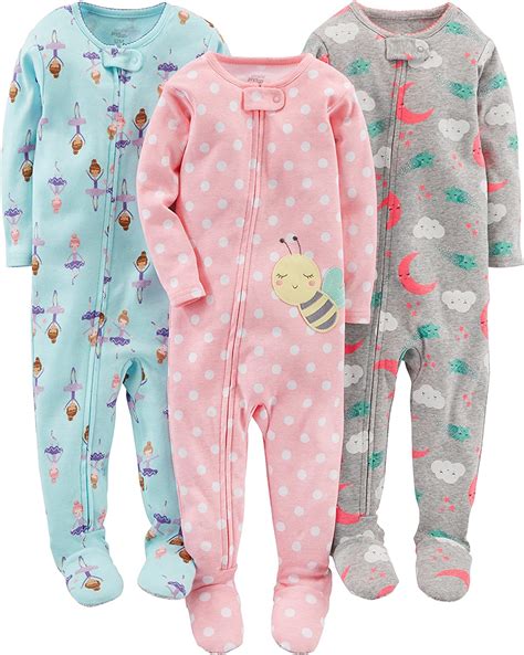 Buy Simple Joys By Carters Baby And Toddler Girls 3 Pack Snug Fit