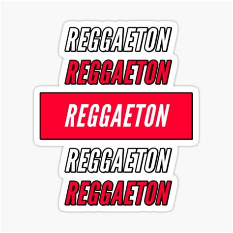 Reggaeton Sticker By Blazikin Redbubble
