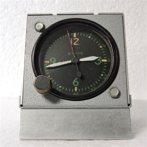 Aircraft Clock 8 Day Type A 11 An 5743 1 With Stand Aeroantique