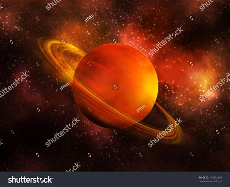 The Planet Saturn In Space Stock Photo 104812064 Shutterstock