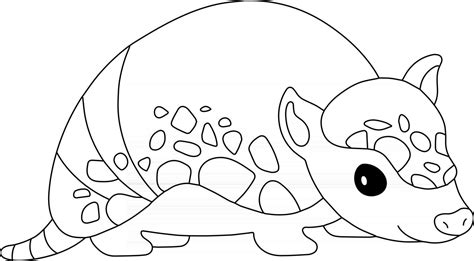 Armadillo Kids Coloring Page Great For Beginner Coloring Book 2450159