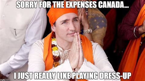 Trudeau Visits Bollywood Some Said Too Indian Even For An Indian Imgflip