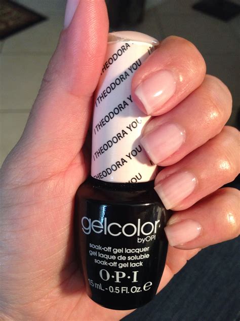 Opi Gelcolori Theodora You Soft Natural Pink Natural Gel Nails