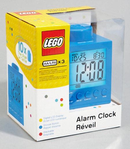 Lego Brick Shaped Alarm Clock Gadgetsin