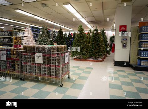 Seasonal Christmas Display In A Kmart Store In New York Stock Photo Alamy
