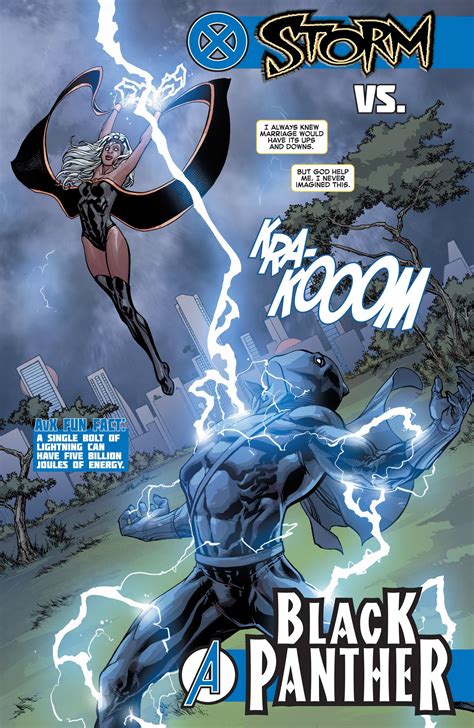 Storm Vs Black Panther In AVX VS Vol 1 5 Art By Tom Raney Jim