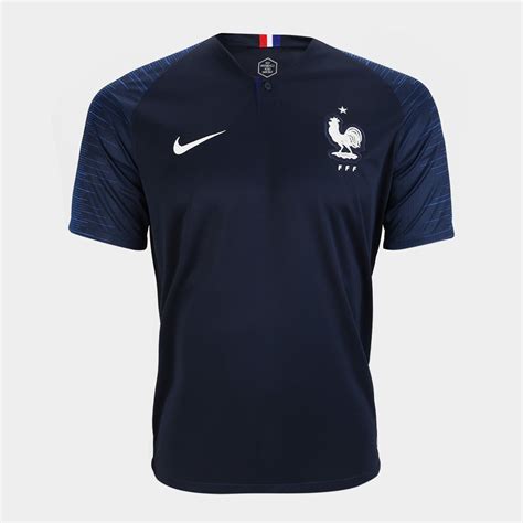 The team's colours are blue, white, and red,. Camisa Seleção França Home 2018 s/n° Torcedor Nike ...