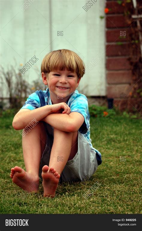 Boy Sitting Feet Image And Photo Free Trial Bigstock