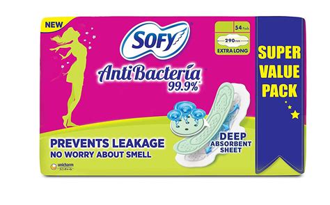 Buy Sofy Antibacteria X Large Extra Long Pads Pack Of 54 Count Online At Low Prices In India