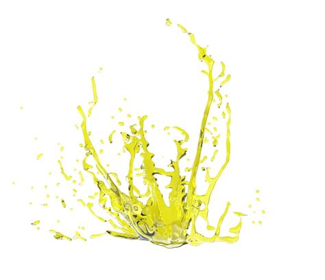 Premium Photo Engine Oil Splashing Isolated