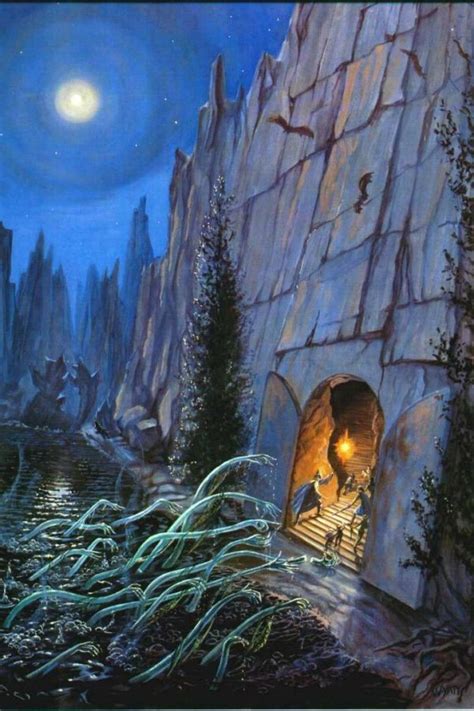 Fellowship In Moria Middle Earth Art Lotr Art Tolkien Illustration