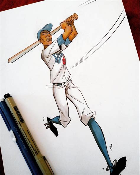 Join our monthly membership and download our app! Howard Russell On Twitter Drawing Of The Day Jackie Robinson