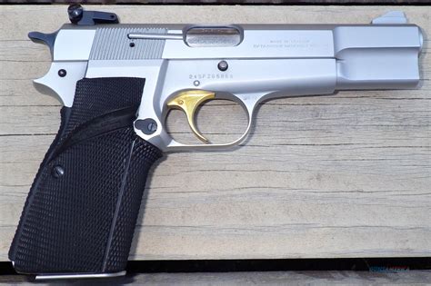 Browning Hi Power 9mm Satin Nickel For Sale At