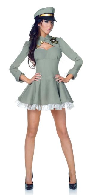 Sexy Army Girl Premium Costume Xl Militarykostüm Uniform Mini Dress Horror