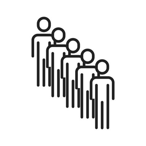 Long Queue Of People Illustrations Royalty Free Vector Graphics And Clip