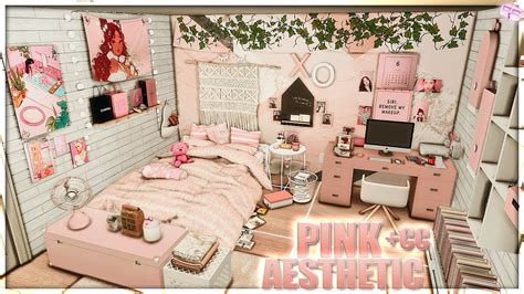 💗 Pink Aesthetic Teen Bedroom Cc Folder And Download Sims 4 Speed