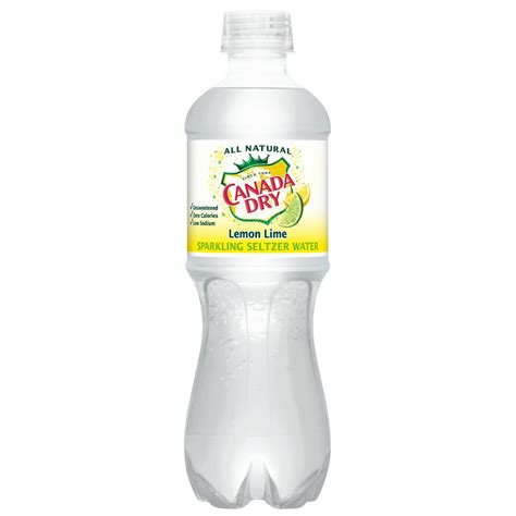 Canada Dry All Natural Lemon Lime Sparkling Seltzer Water Bottle 169
